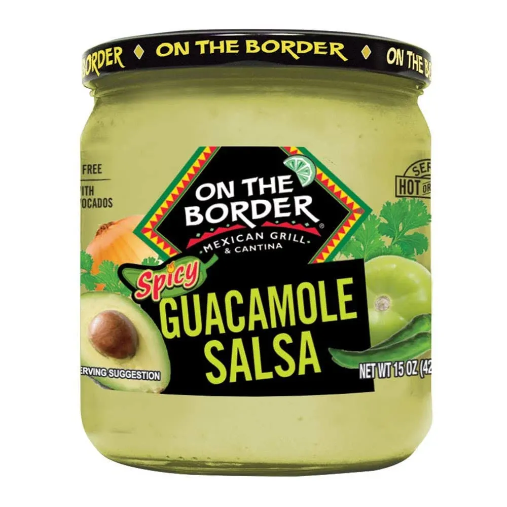 On The Border Guacamole Salsa 15 oz. Jar (Pack of 4)