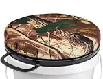 GearHill 5 Gallon Bucket Seat Cushion, 360 Degree Swivel Bucket Lid Padded with Memory Foam, Bucket Seat Cover Used for Hunting Gardening and Camping Fishing Seat