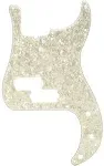 NEW - Fender Pickguard For Standard P. Bass - AGED WHITE MOTO, 099-2176-000