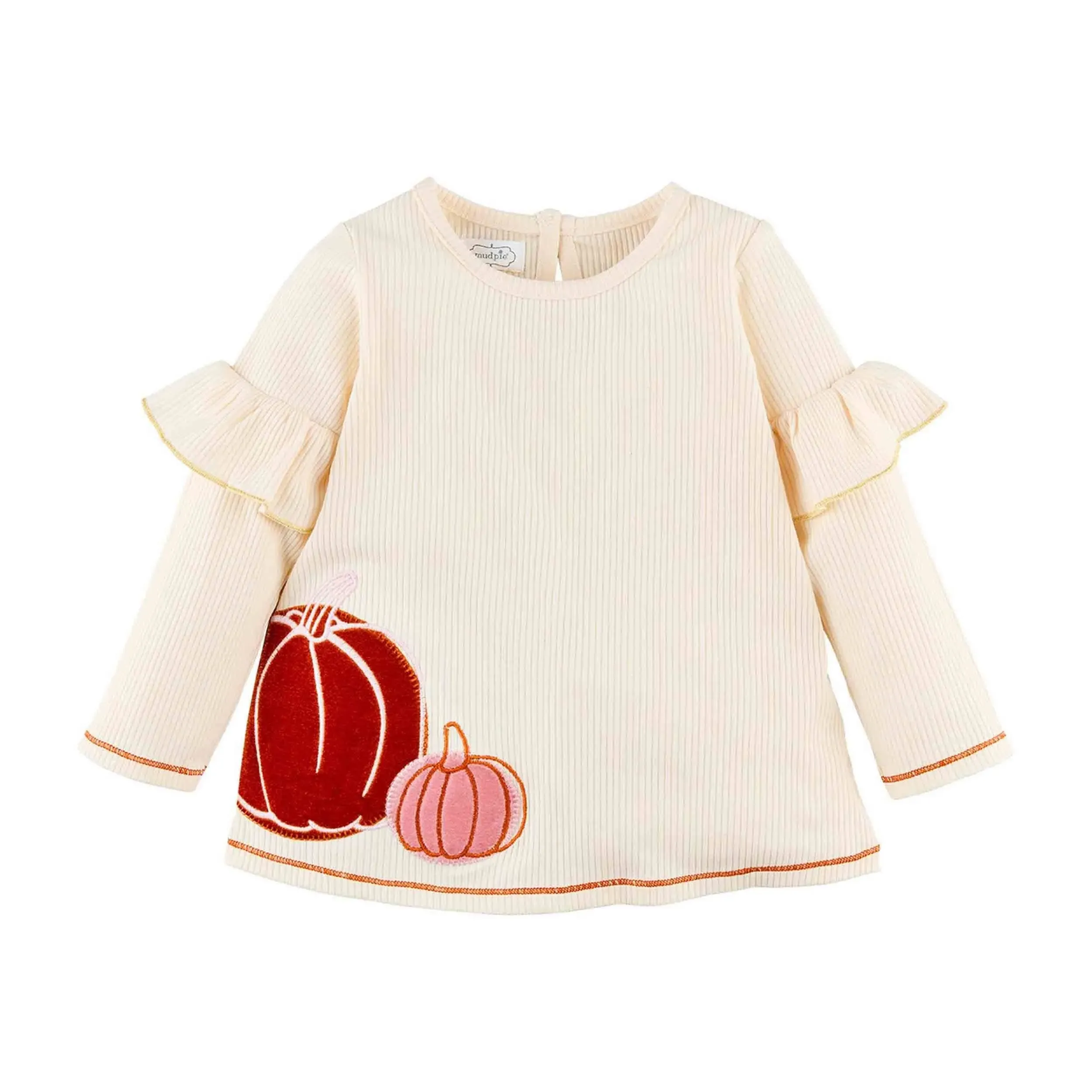 Mud Pie Girls' Pumpkin Patch Tunic, Ivory