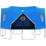 12FT Trampoline Tent, Fits for 6 Straight Pole Round Trampoline, Trampoline Tent Cover (Tent Only) Blue