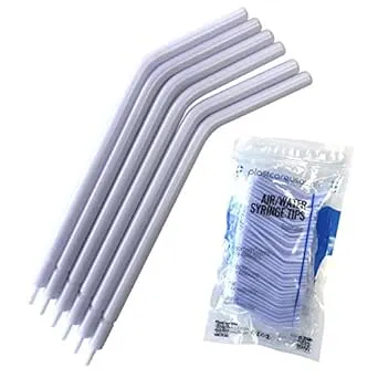 Plastcare USA 1000 White Dental Air Water Syringe Tips, 4 Bags of 250