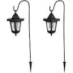 Hanging Solar Coach Lights 26" 2 PC Pure Garden