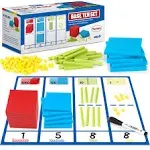 Torlam 131 PCS Base Ten Blocks for Math - Place Value Blocks, Plastic Base 10 Ma