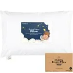 KeaBabies Jumbo Toddler Pillow with Pillowcase in Soft White 