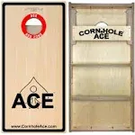 ACE PRO Professional Cornhole Boards - No Bounce! Triple Wide Legs, Made of 3/4" Baltic Birch Plywood, Includes Handles, Made in USA, Pro Tournament Style, ACE Pro Series