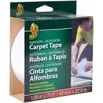 DUCK 286372 Carpet Tape 1.88" W X 75 ft. L Reversible Scrim Indoor and Outdoor White