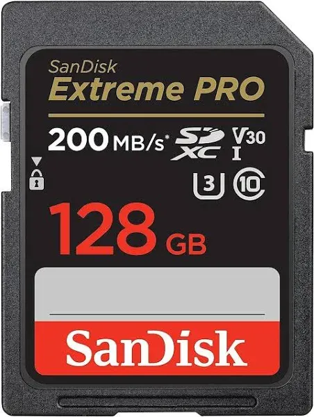 SanDisk Extreme PRO 128GB UHS-I/V30/U3/C<wbr/>lass 10 SDXC Memory Card