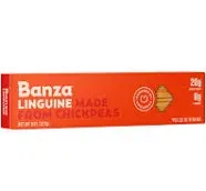 Banza Chickpea Pasta, Linguine - Gluten Free Healthy Pasta, High Protein, Lower Carb and Non-GMO - 8 Ounce (Pack of 6)