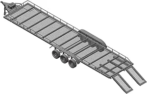 Powerhobby Tri Axle Full Metal Trailer with LED Lights