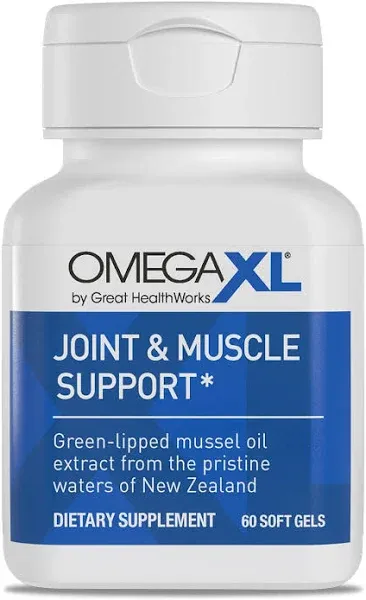 OmegaXL Joint Support Supplement - Natural Muscle Support, 60 Softgels & VitaminXL D3 High Potency Daily Vitamin D 5000 IU 125mcg Immune Support Supplement (30 Softgels)