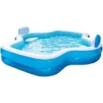 Members Mark Elegant Family Pool 10 Feet Long 2 Inflatable SEATS with Backrests. New Version