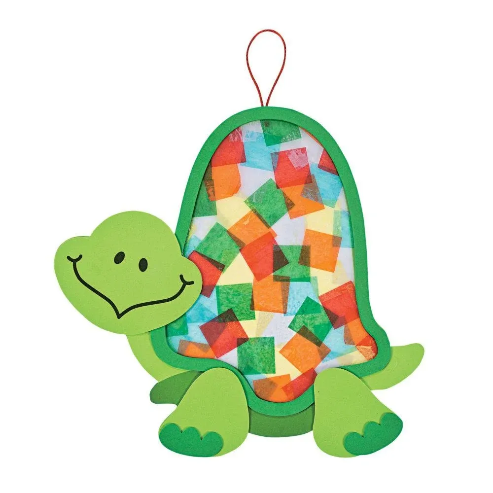 Colorful Turtle Tissue Acetate Craft Kit - Crafts for Kids and Fun Home Activities