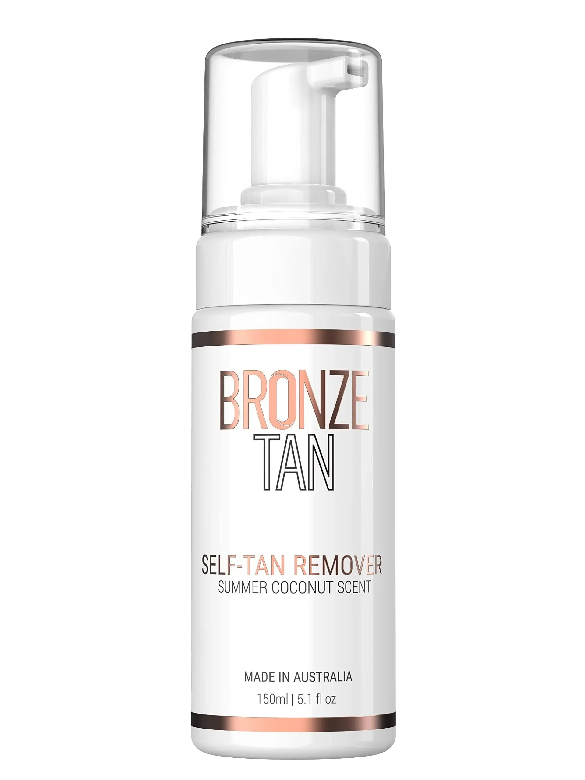 Bronze Tan Self Tan Remover For Fake Tan Streaks, Build Up, Correction, Or Full Removal Of Self Tanner or Bronzer - Summer Coconut Scent (150ML / 5.1 fl oz)