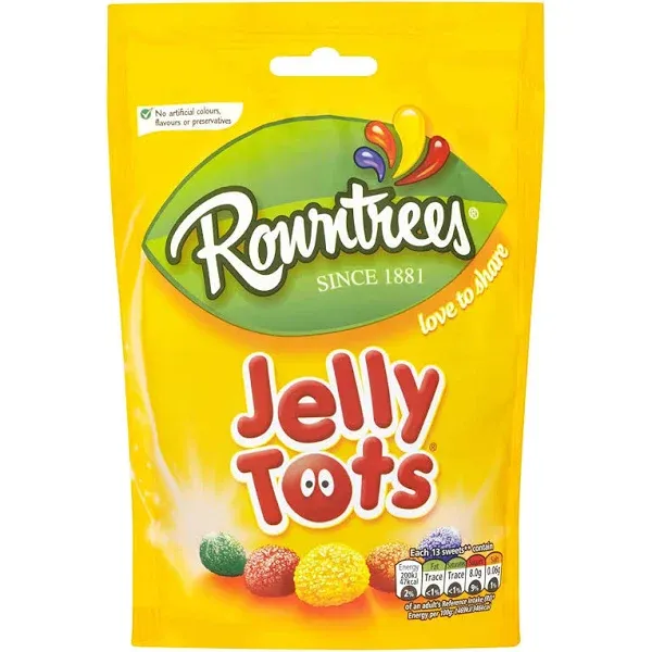 Rowntree Jelly Tots Pouch 150g (Pack of 3)