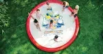 WOW Sports - Giant Super Splash Pad - 10 Feet Diameter Inflatable Splash Pad with Water Sprinkler - Fun for Kids & Adults - Backyard Summer Party Accessory