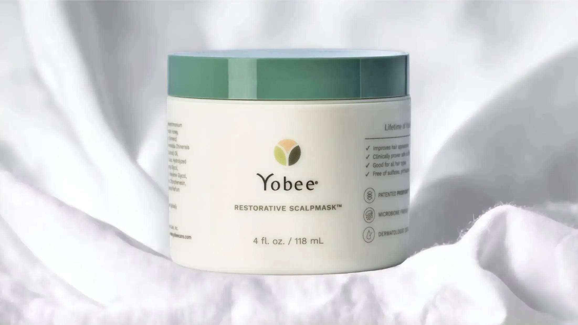 Yobee Restorative Scalp Mask - Dry Scalp Treatment Hair Mask - Probiotic Extracts, Organic Honey, Turmeric, Vitamin B12 - Natural Dry, Itchy, Sensitive Scalp and Dandruff Relief - for Adults, 4 fl oz