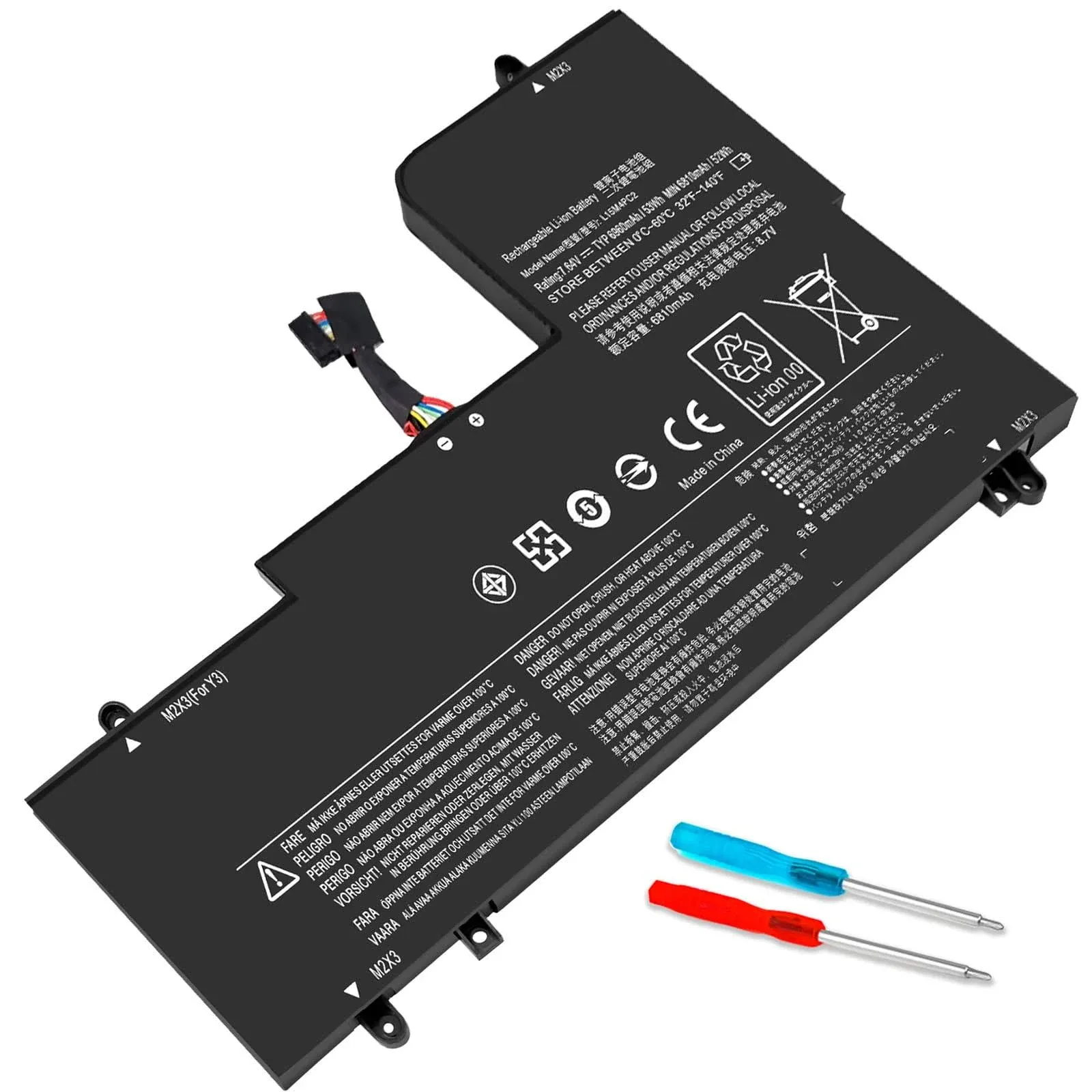 DMKAOLLK L15L4PC2 L15M4PC2 Laptop Battery for Lenovo Ideapad Yoga 710 15 710-15I