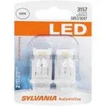 Sylvania LED Light 3157 White 6000K Two Bulbs Front Turn Signal Replacement Lamp