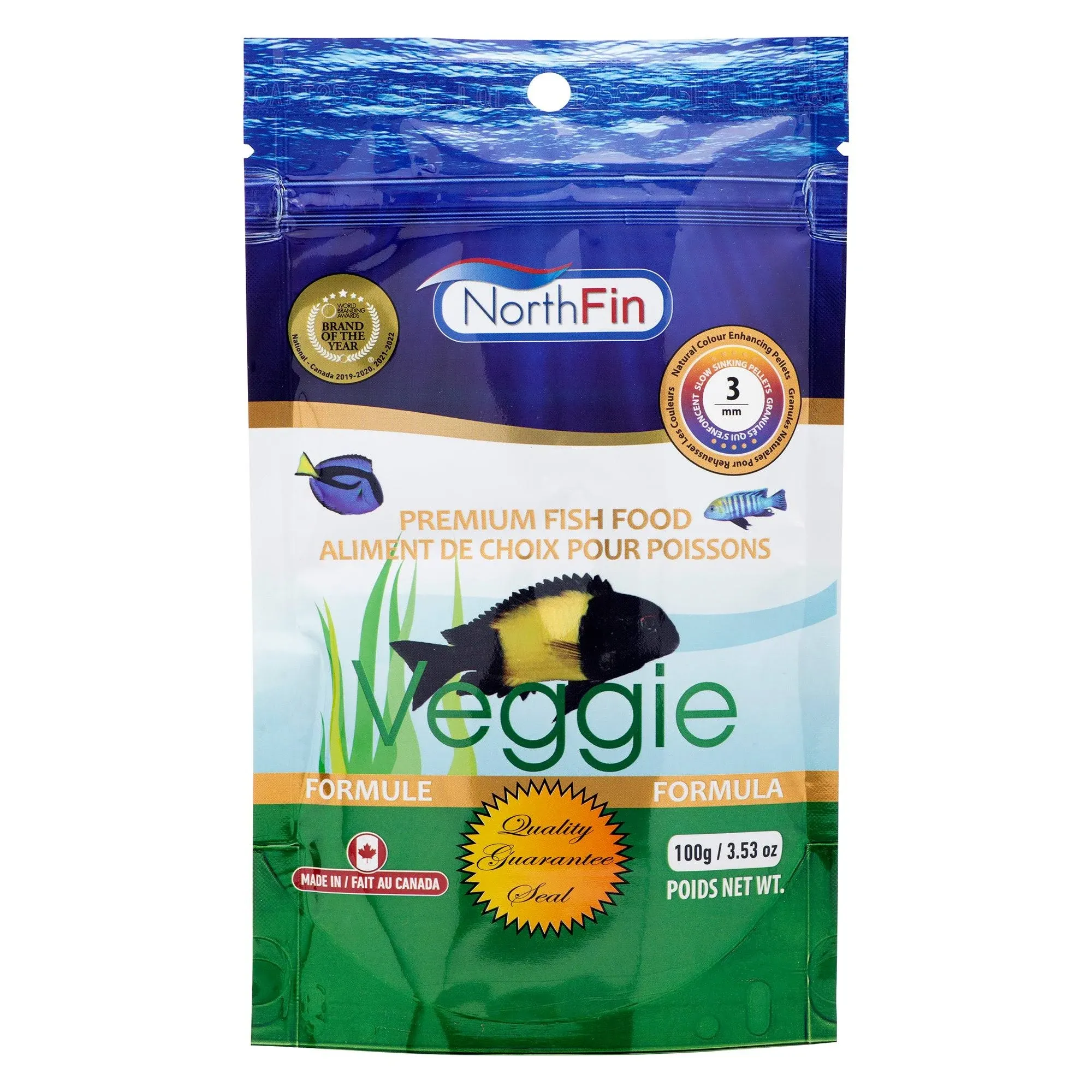 RA  Veggie Formula - 3 mm Sinking Pellets - 100 g