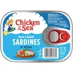 Chicken Of The Sea Sardines in Water - 3.75 oz