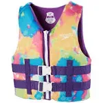 Speedo Youth PFD Aqua Splash Life Jacket Vest - Tie-Dye