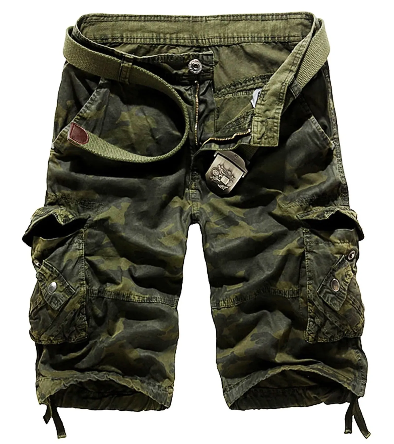 AOYOG Men&#039;s Camo Cargo Shorts Cotton