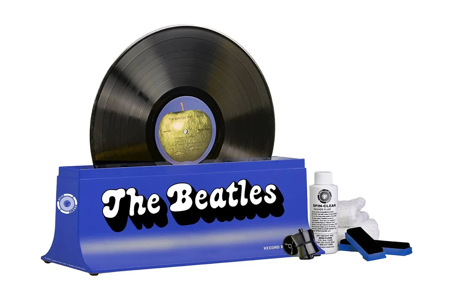 Spin-Clean® Vinyl Record Washer Complete Kit | Beatles Blue Limited-Edition | Vinyl Record Cleaner | Perfect for 33, 48 & 78 RPM