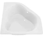 AZ6060CS - ANZZI Petra 5 ft. Acrylic Center Drain Corner Bathtub in White