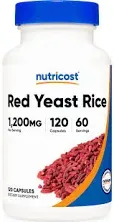 Nutricost Red Yeast Rice 1200mg 120 Capsules