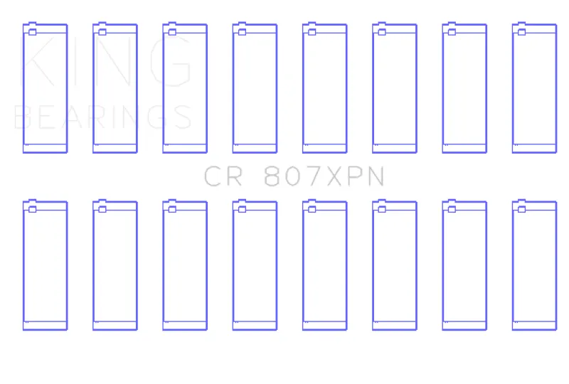 King Engine Bearings Rod Bearing Set - CR 807XPN 001