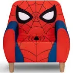 Delta Children High Back Upholstered Chair,Wood Spider-Man