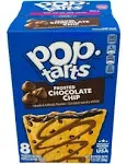 Pop-Tarts Toaster Pastries, Chocolate Chip, Frosted - 8 toaster pastries [13.5 (384 g)]