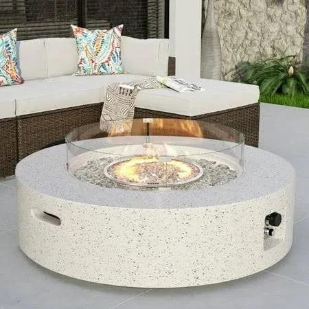 COSIEST Outdoor Propane Fire Pit Coffee Table