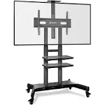 Mobile TV stand for 50"-86" max 200 lbs, black TS1881