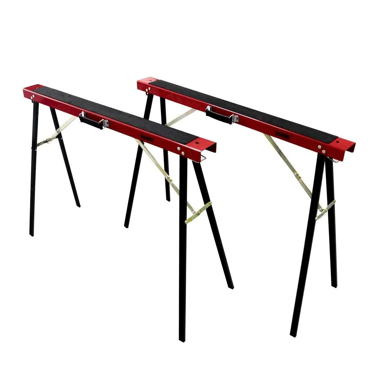 Tomax Portable Folding Sawhorse Heavy Duty 275lb Weight Capacity Each Twin Pack