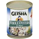 Geisha Oysters in Water Whole - 8 oz