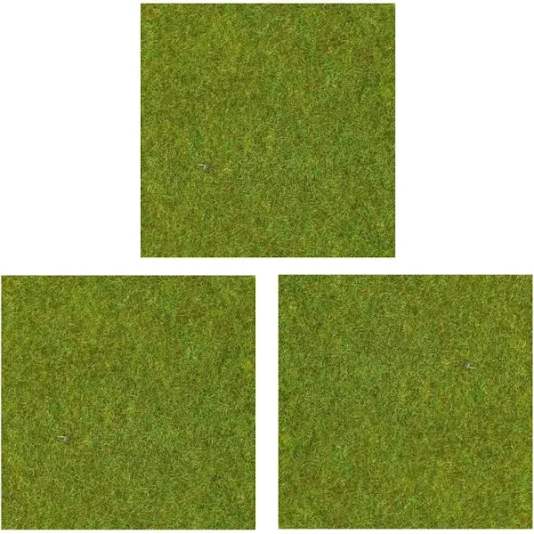 Model Grass Mat, (3pcs, 20"x20"), Model Railway Scenery for Model Scenery