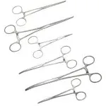 Ultimate Hemostat Set, 6 Piece Ideal for Hobby Tools, Electronics, Fishing and Taxidermy - 7.5", 5.5" and 3.5", Stainless Steel, Curved & Straight