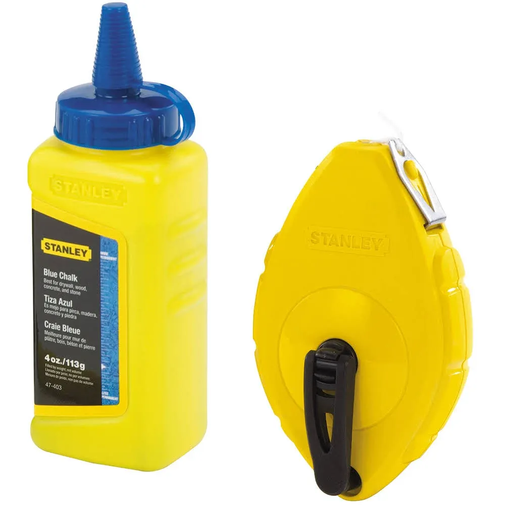 Stanley 47-442 Chalk Reel with Blue Chalk