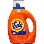 Tide Liquid Laundry Detergent - Concentrate - 92 fl oz (2.9 quart) - Original Scent - 4 / Carton -