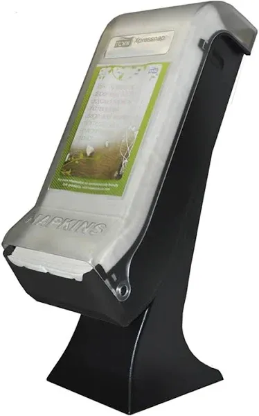 5555100 - Tork/Essity - Xpressnap Classic Stand Napkin Dispenser with Drive Thru Face Plate - Black