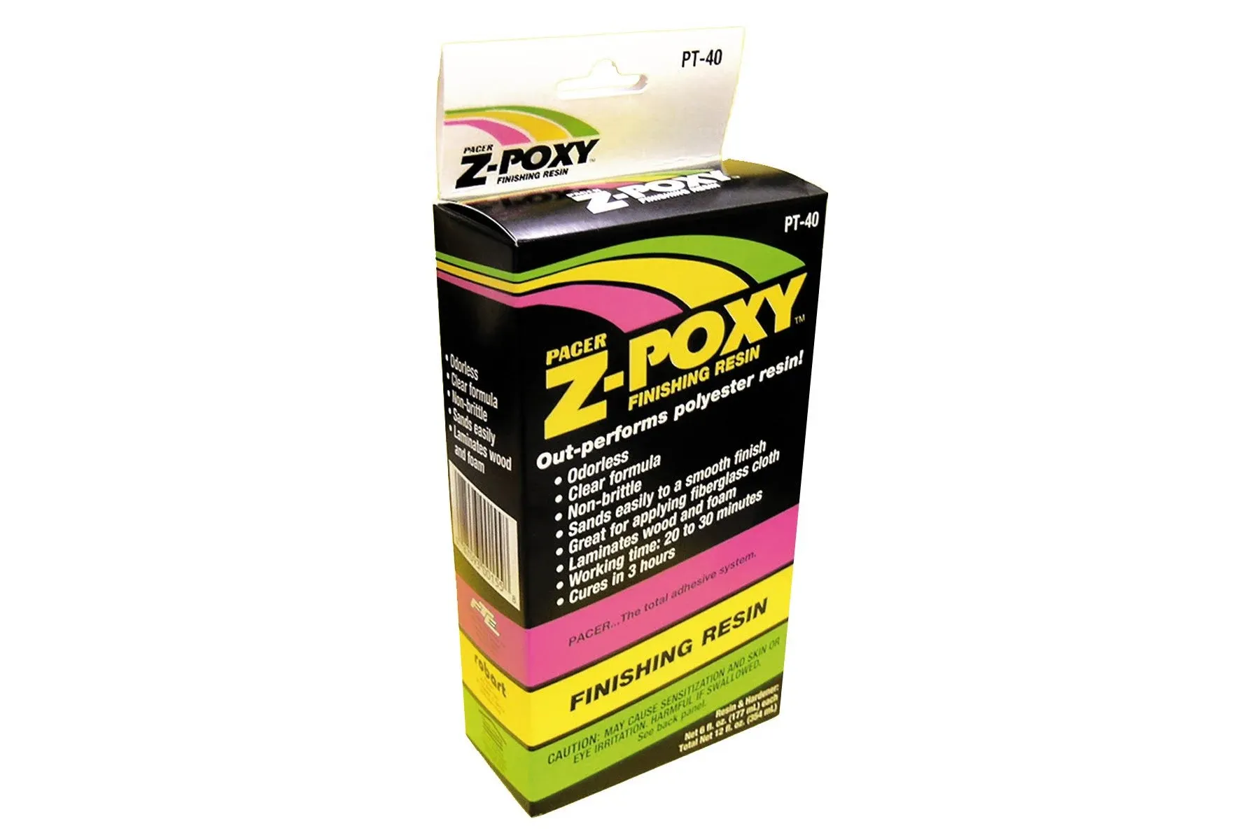 Pacer PT40 Z-Poxy/Epoxy Finishing Resin, 12 oz