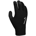 Nike Knitted Tech and Grip 2.0 Gloves Black White Kids - S-M