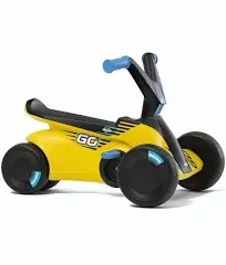 Berg GO² 2in1 Push Car SparX Red | Ride on with Integrated Folding Pedal System, from Baby Walker to Toddler Ride On Toys, Balance Bike and Pedal Gokart, First Birthday Gift, for Ages 10-30 Months