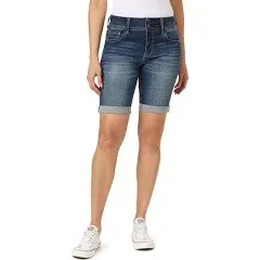 Wallflower Women's Ultra Denim Bermuda Shorts