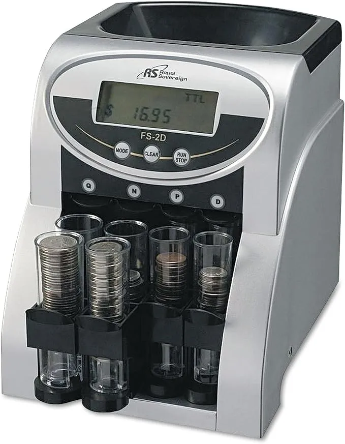 Royal Sovereign 2 Row Digital Coin Sorter RSIFS2D