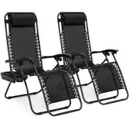 Best Choice Products Set of 2 Zero Gravity Lounge Chair Recliners