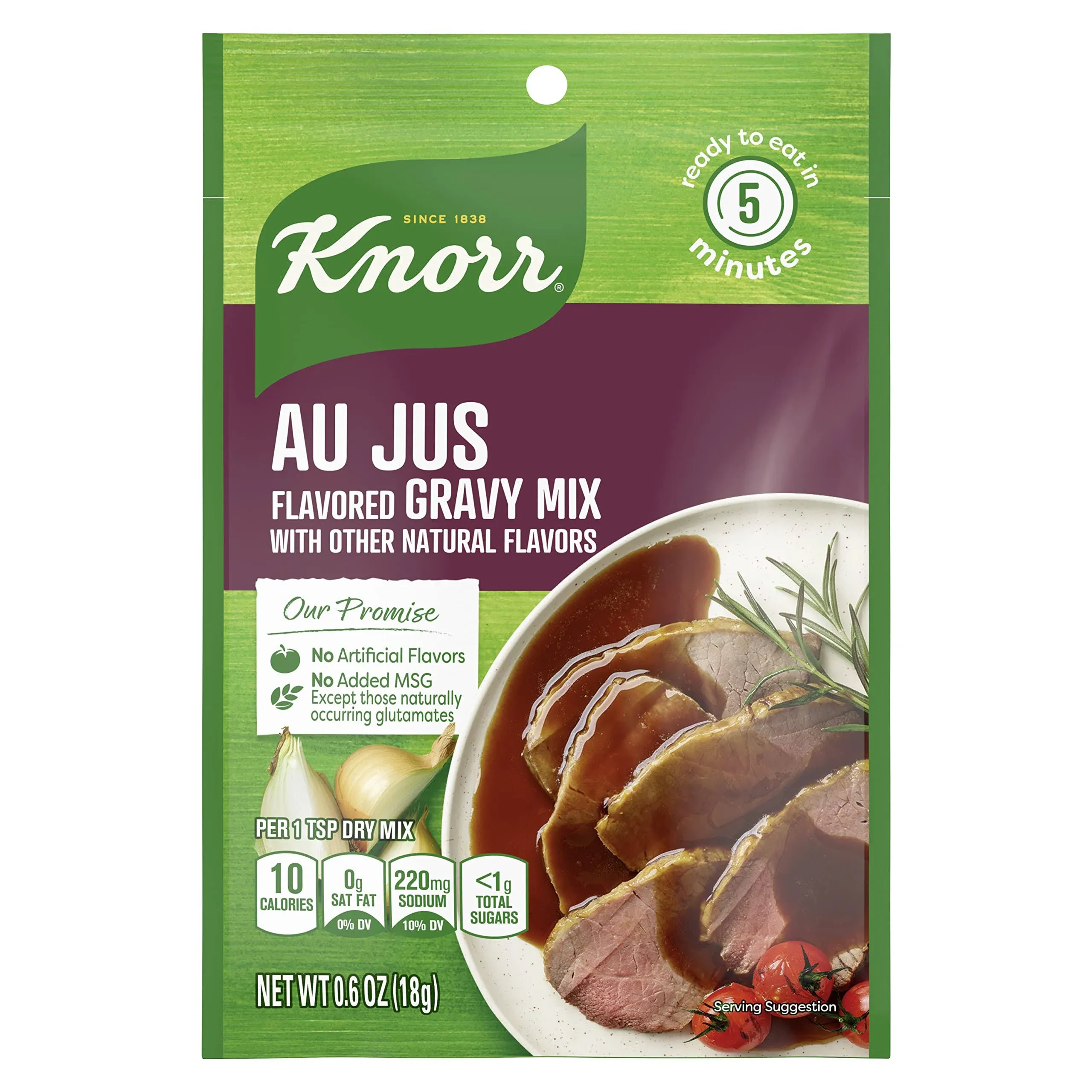 Knorr Savoury Au Jus Sauce, 1.2 Ounce -- 24 per case