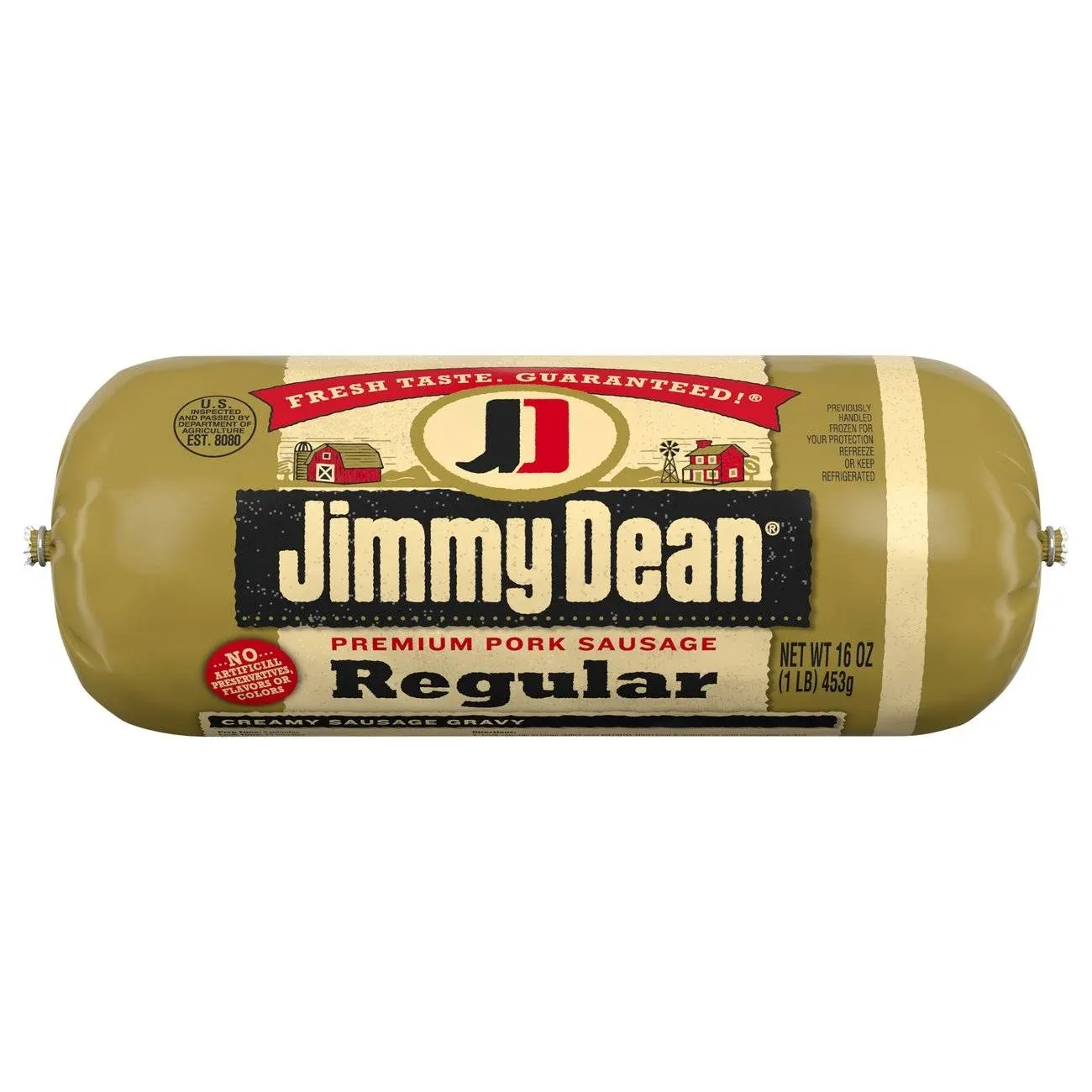 Jimmy Dean Pork Sausage, Premium, Regular - 16 oz